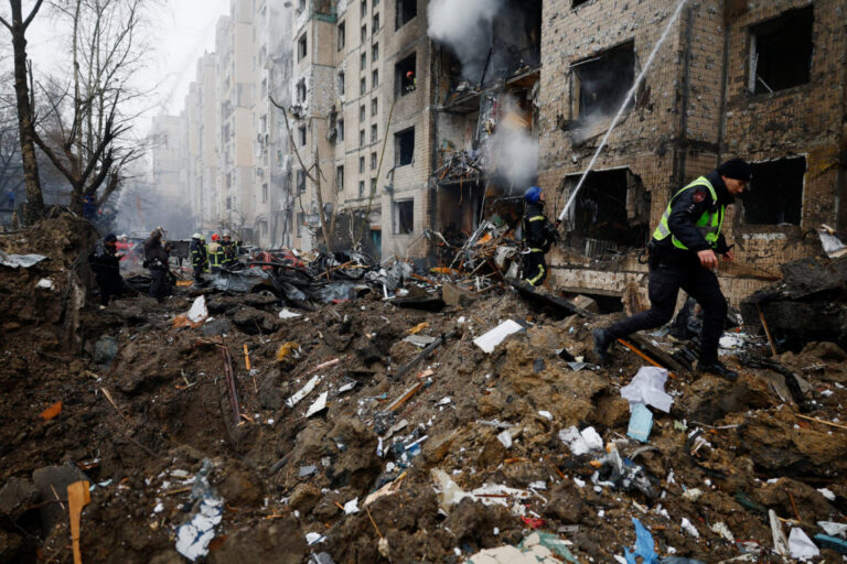 Kyiv Hit by Large-Scale Missile Strikes