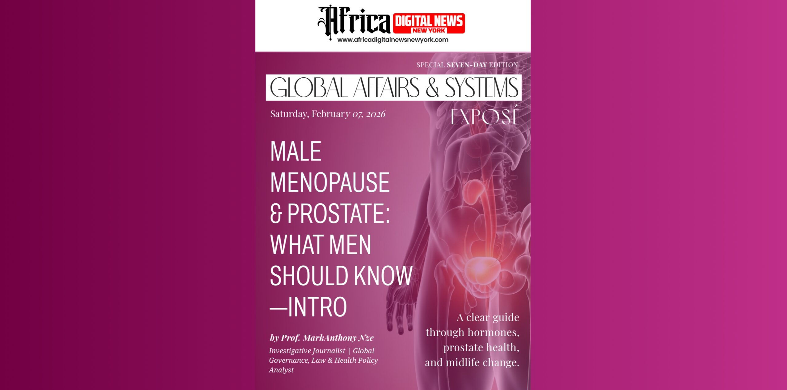 Male Menopause & Prostate: What Men Should Know—Intro