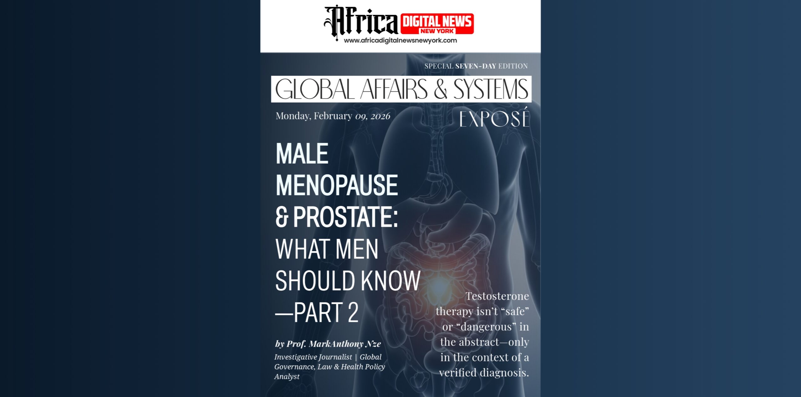 Male Menopause & Prostate What Men Should Know—Part 2