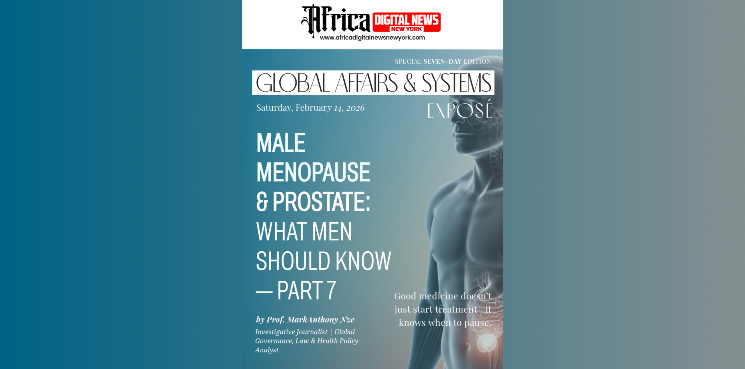 Male Menopause & Prostate What Men Should Know—Part 7